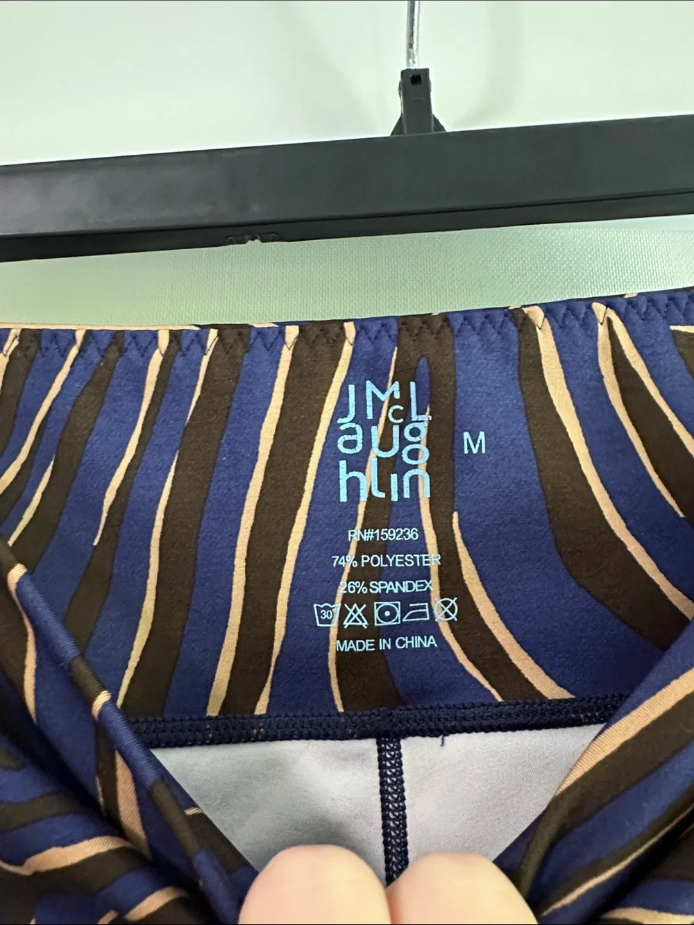 J.McLaughlin Wave-Print Zip Jacket  & Leggings Set